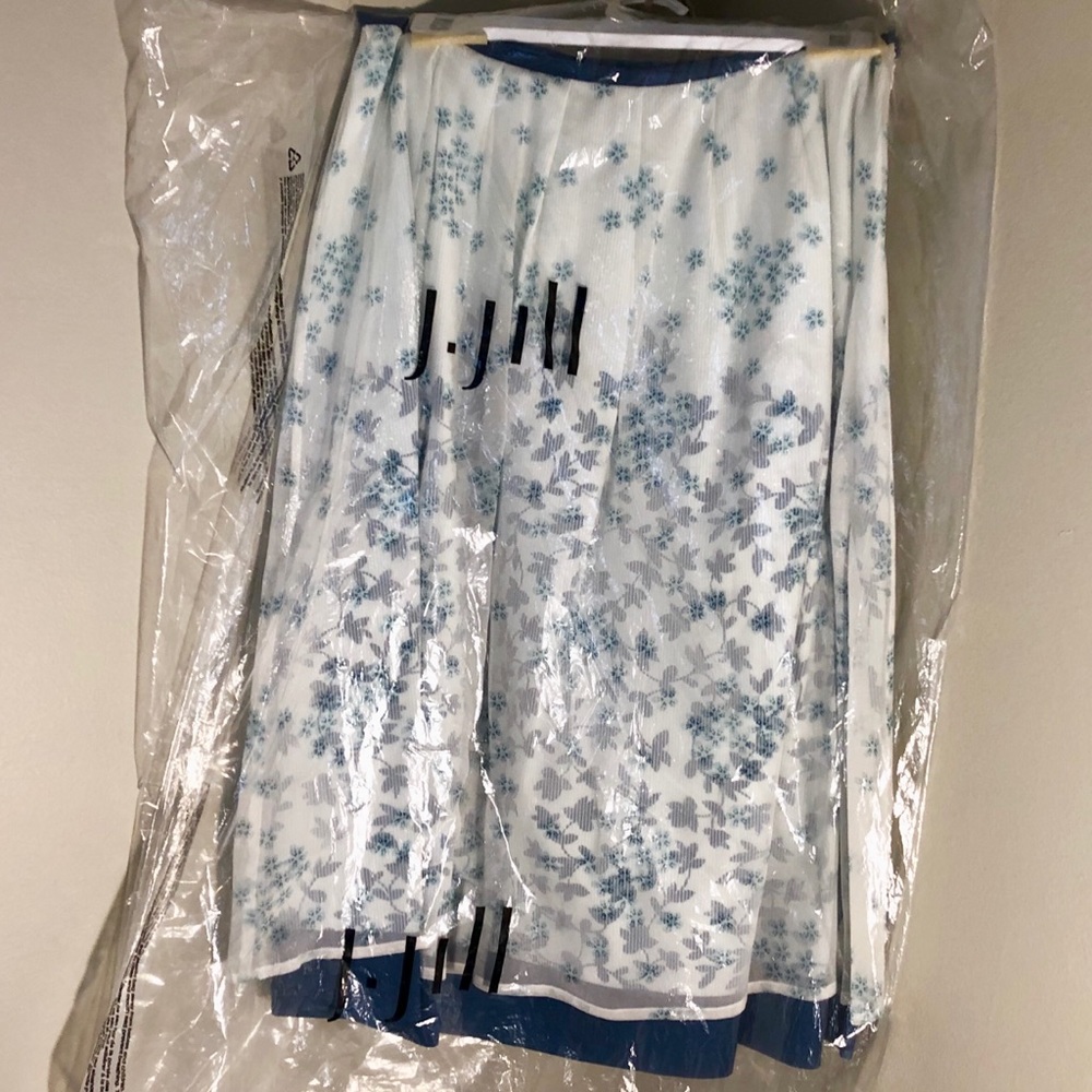 J.JILL Skirt with sheer cover